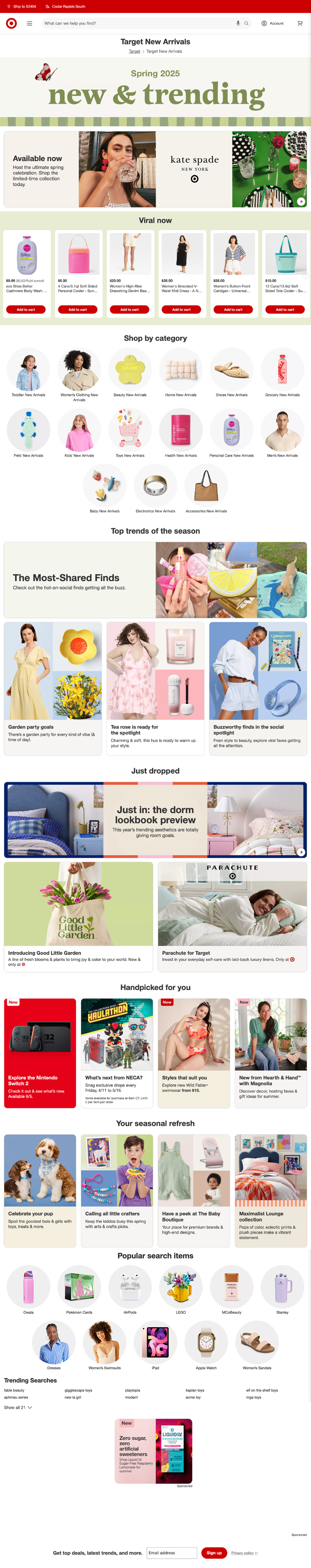 Target Category Page