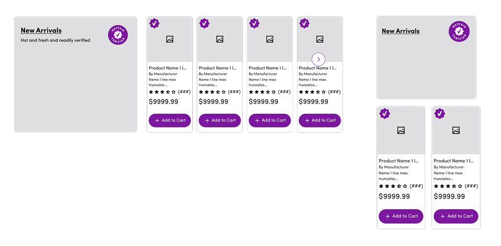 Wayfair Verified Item Carousels