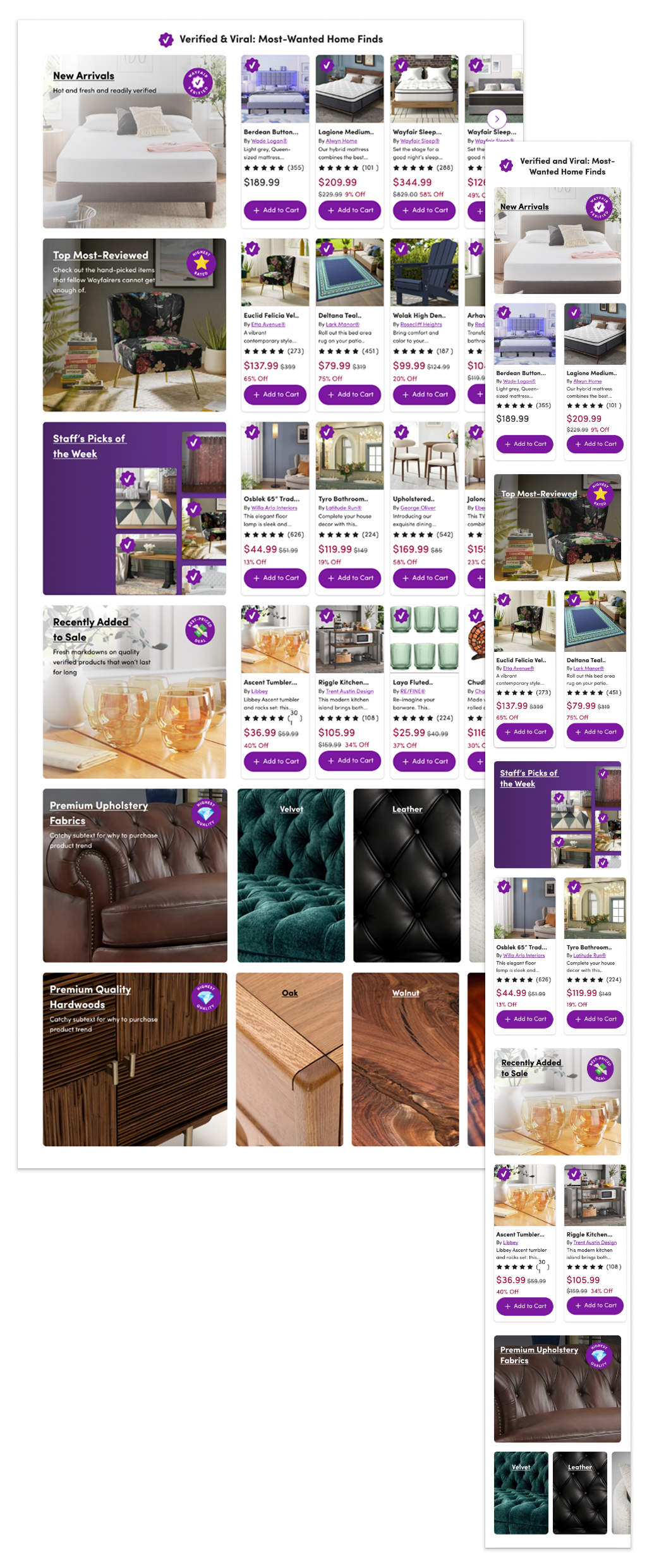 Wayfair Verified Modular Sections