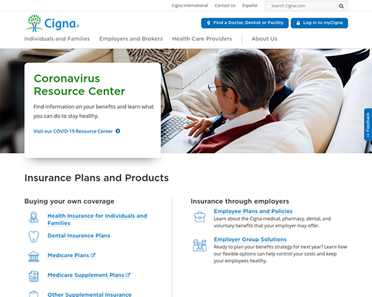 cigna-old-website