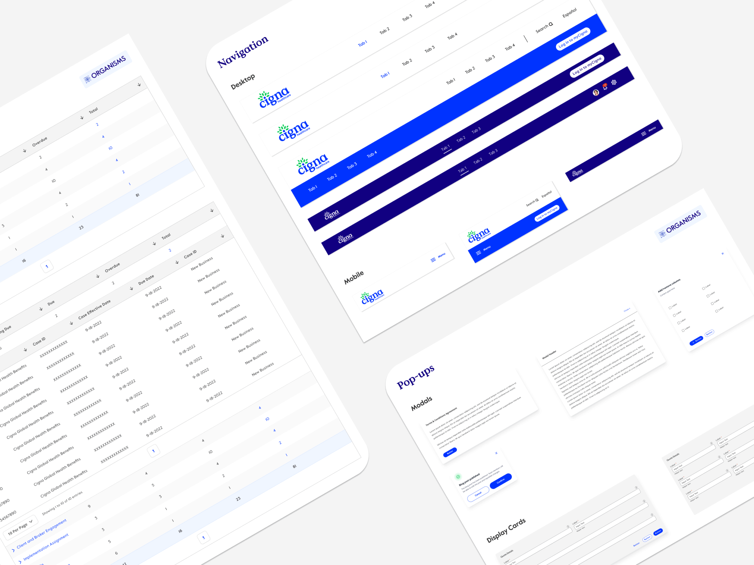 Cigna UI Design System - Patterns