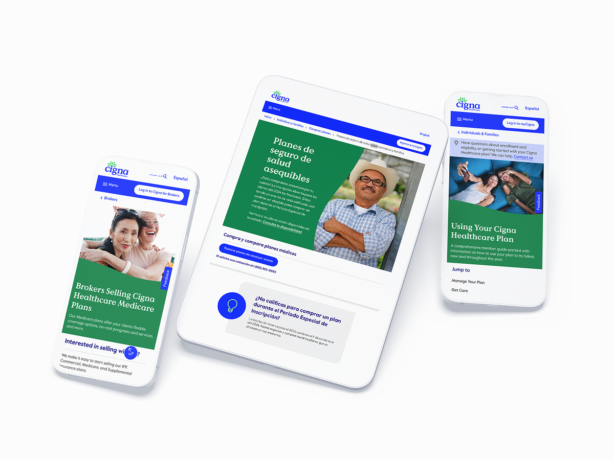 Cigna Healthcare Rebranding - Digital Products