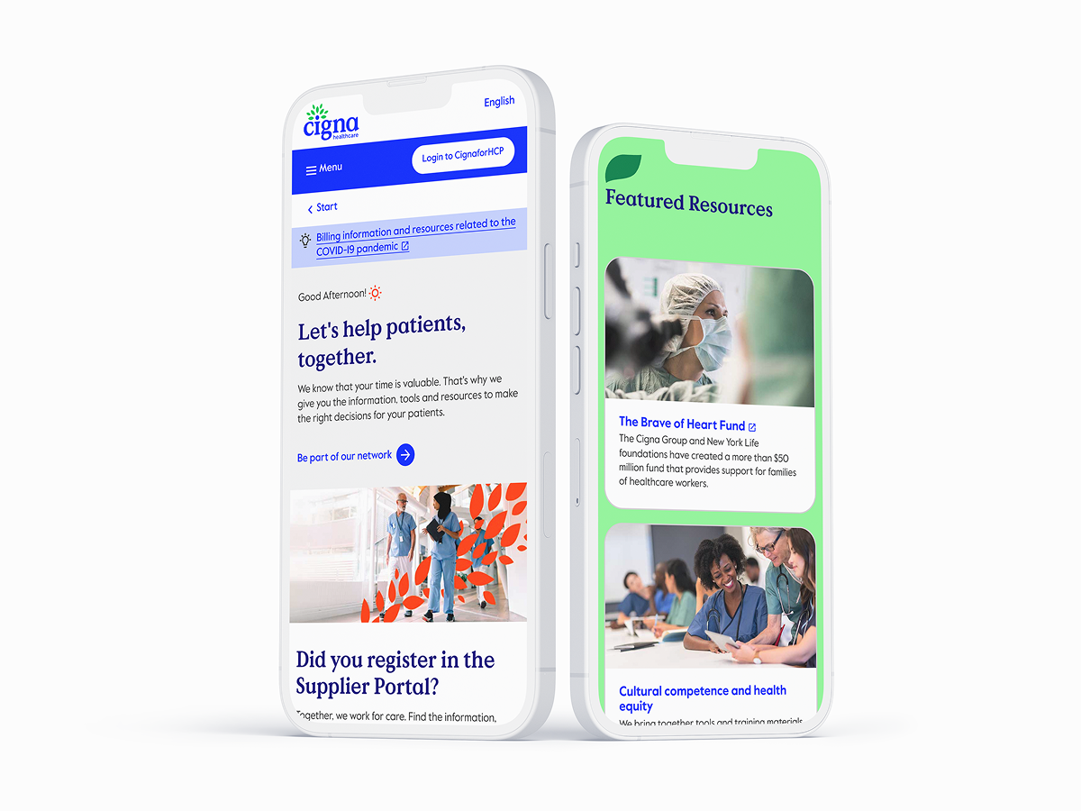 Cigna Healthcare Rebranding - Digital Products