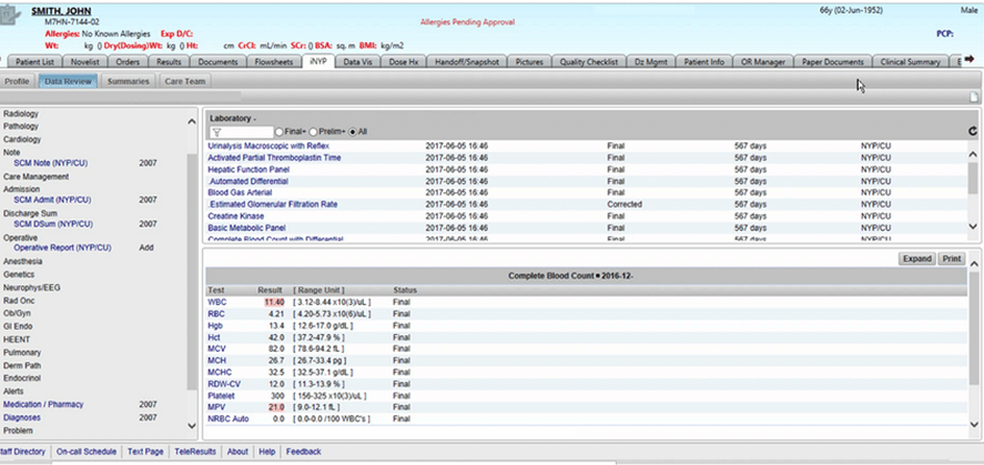 EHR UX Perspective
